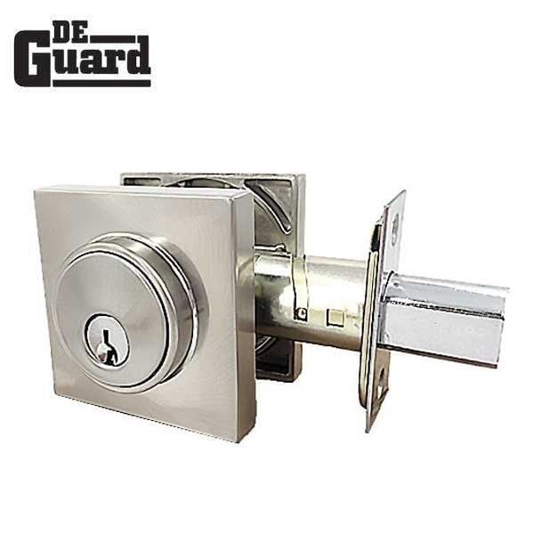 Deguard :Contemporary Square Deadbolt SS-KW1 KA4 DCDB01-SS-KW1 - main